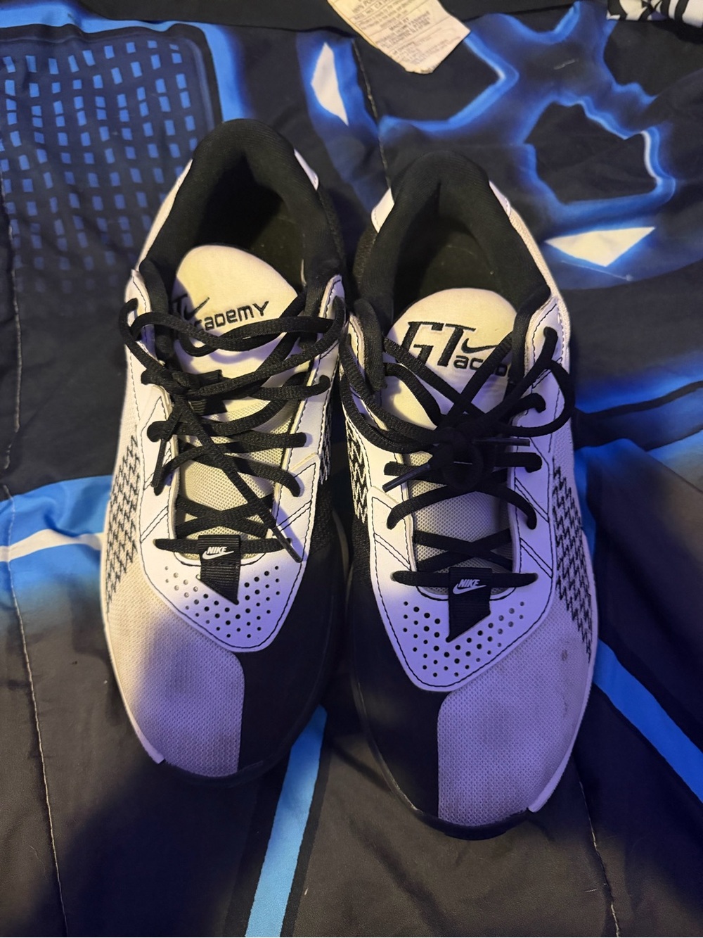 Nike Black and White GT Academy Men's Athletic Sneakers